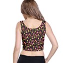 Flowers Roses Brown Crop Top View3