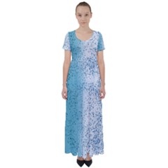 Spetters Stains Paint High Waist Short Sleeve Maxi Dress