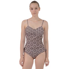 Texture Tissue Seamless Plaid Sweetheart Tankini Set