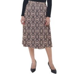 Texture Tissue Seamless Plaid Classic Velour Midi Skirt  by HermanTelo