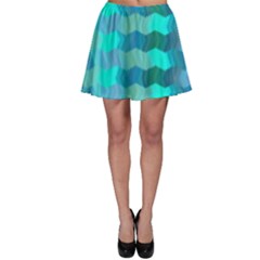 Texture Geometry Skater Skirt