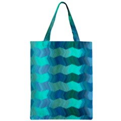 Texture Geometry Zipper Classic Tote Bag