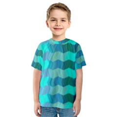 Texture Geometry Kids  Sport Mesh Tee