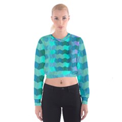 Texture Geometry Cropped Sweatshirt by HermanTelo