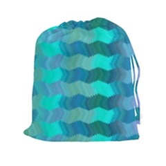 Texture Geometry Drawstring Pouch (xxl)