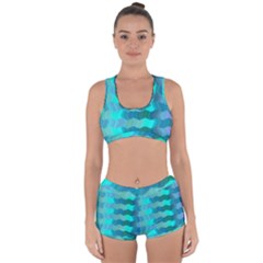 Texture Geometry Racerback Boyleg Bikini Set