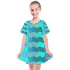 Texture Geometry Kids  Smock Dress