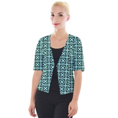 Texture Tissue Seamless Cropped Button Cardigan by HermanTelo