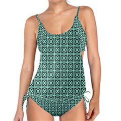 Texture Tissue Seamless Tankini Set