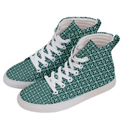 Texture Tissue Seamless Men s Hi-top Skate Sneakers