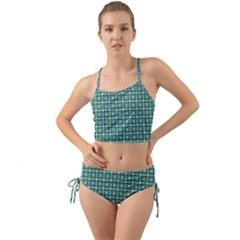 Texture Tissue Seamless Mini Tank Bikini Set