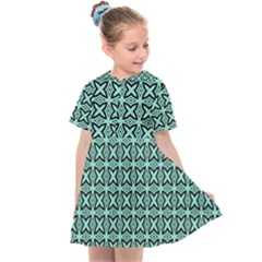 Texture Tissue Seamless Kids  Sailor Dress