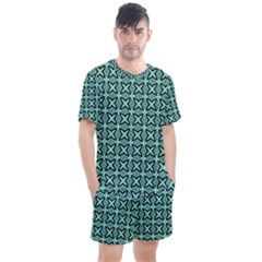 Texture Tissue Seamless Men s Mesh Tee And Shorts Set