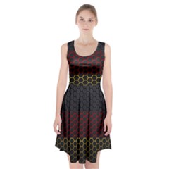 Germany Flag Hexagon Racerback Midi Dress