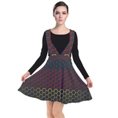 Germany Flag Hexagon Plunge Pinafore Dress