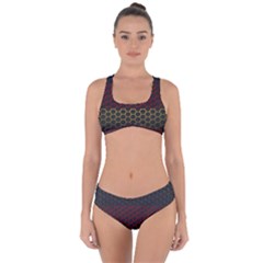 Germany Flag Hexagon Criss Cross Bikini Set