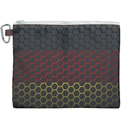 Germany Flag Hexagon Canvas Cosmetic Bag (xxxl)