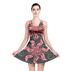 Flower Abstract Reversible Skater Dress