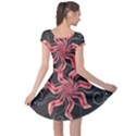 Flower Abstract Cap Sleeve Dress View2