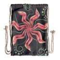 Flower Abstract Drawstring Bag (Large) View2