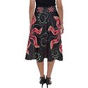 Flower Abstract Perfect Length Midi Skirt View2