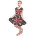 Flower Abstract Kids  Short Sleeve Dress View1