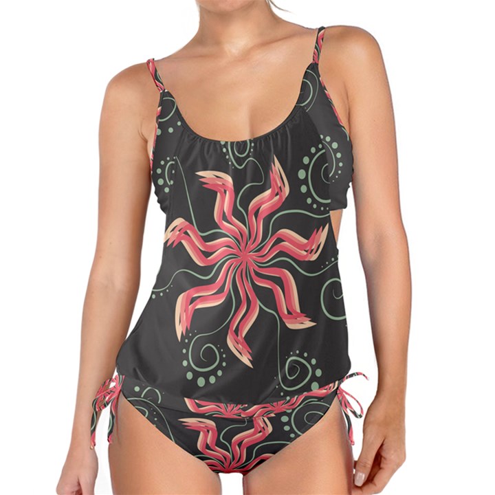 Flower Abstract Tankini Set