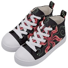 Flower Abstract Kids  Mid-top Canvas Sneakers by HermanTelo