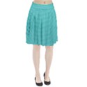 Gingham Plaid Fabric Pattern Green Pleated Skirt View1