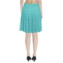 Gingham Plaid Fabric Pattern Green Pleated Skirt View2