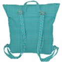 Gingham Plaid Fabric Pattern Green Buckle Up Backpack View3