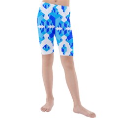 Cubes Abstract Wallpapers Kids  Mid Length Swim Shorts