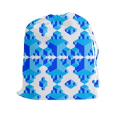 Cubes Abstract Wallpapers Drawstring Pouch (xxl) by HermanTelo