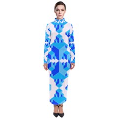 Cubes Abstract Wallpapers Turtleneck Maxi Dress by HermanTelo