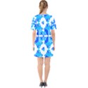 Cubes Abstract Wallpapers Sixties Short Sleeve Mini Dress View2