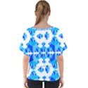 Cubes Abstract Wallpapers V-Neck Dolman Drape Top View2