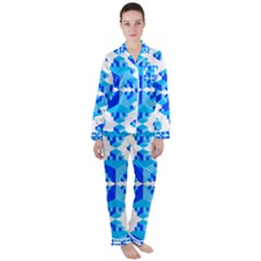 Cubes Abstract Wallpapers Satin Long Sleeve Pyjamas Set