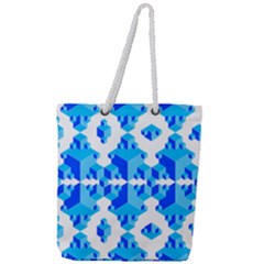 Cubes Abstract Wallpapers Full Print Rope Handle Tote (large)