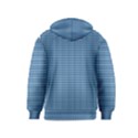 Gingham Plaid Fabric Pattern Blue Kids  Pullover Hoodie View2