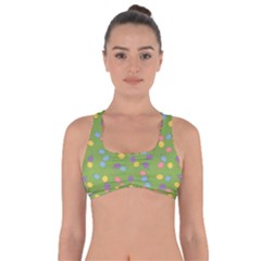 Balloon Grass Party Green Purple Got No Strings Sports Bra