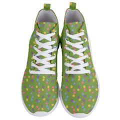 Balloon Grass Party Green Purple Men s Lightweight High Top Sneakers by HermanTelo