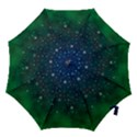 Background Blue Green Stars Night Hook Handle Umbrellas (Large) View1