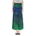 Background Blue Green Stars Night Full Length Maxi Skirt View1