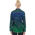 Background Blue Green Stars Night Womens Long Sleeve Shirt View2