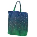 Background Blue Green Stars Night Giant Grocery Tote View2