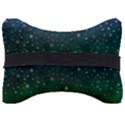 Background Blue Green Stars Night Seat Head Rest Cushion View2