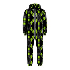 Backgrounds Green Grey Lines Hooded Jumpsuit (kids) by HermanTelo