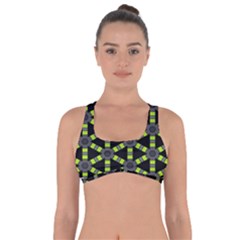 Backgrounds Green Grey Lines Got No Strings Sports Bra by HermanTelo