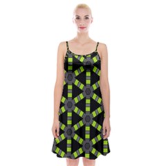 Backgrounds Green Grey Lines Spaghetti Strap Velvet Dress by HermanTelo