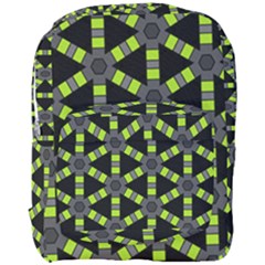 Backgrounds Green Grey Lines Full Print Backpack